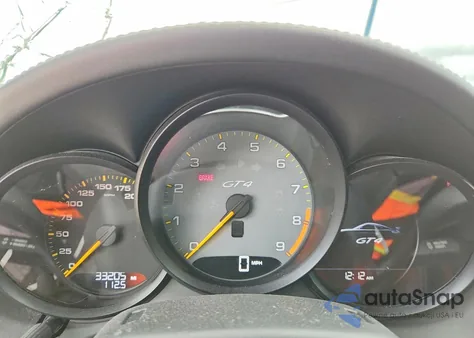 2016 Porsche Cayman Gt4 z USA, uszkodzony, nr VIN WP0AC2A82GK197098